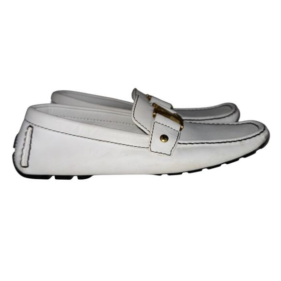 Louis Vuitton Men’s Monte Carlo White Leather Moccasin Loafers Size UK 7 USA 8 - Picture 2 of 16